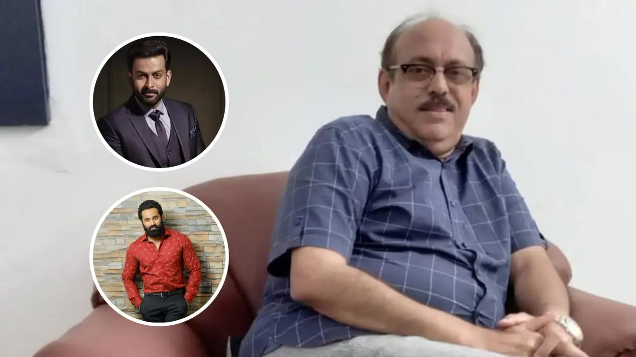 File photo of Prithviraj, Unni Mukundan and G Suresh Kumar