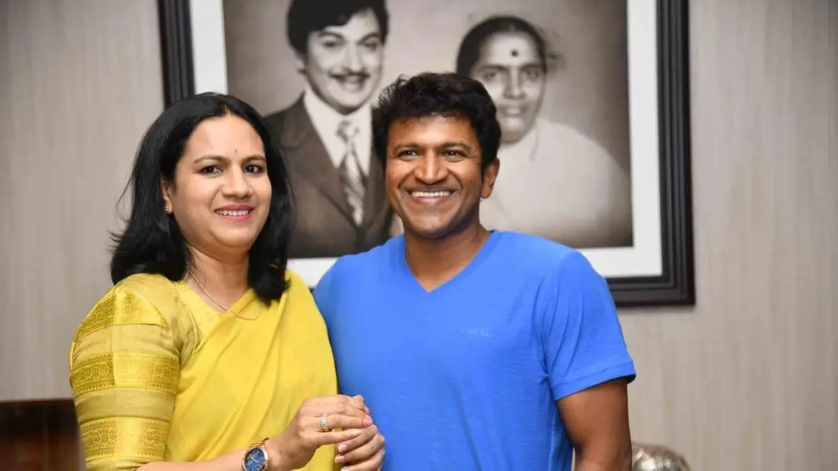 Puneeth Rajkumar Death Anniversary: Appu's Wife Ashwini Remembers 'Guiding Spirit' In Emotional Note File photo of Puneeth Rajkumar with wife Ashwini