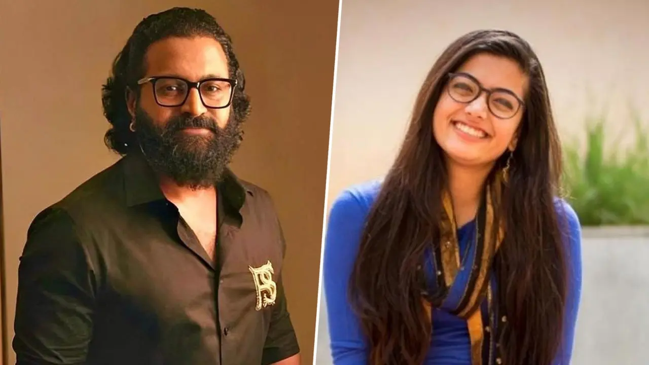 Rift Between Rishab Shetty-Rashmika Mandanna? Kantara Fame Skips Actress' Mention In Kirik Party Post File photo of Rishab Shetty and Rashmika Mandanna in Kirik Party