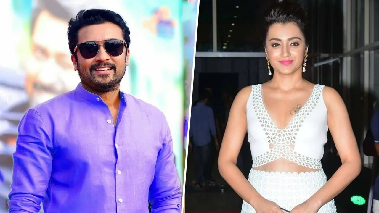 Suriya 45: Suriya, Trisha Krishnan To Reunite After 18 Years In R Balaji's Directorial? File photo of Suriya and Trisha