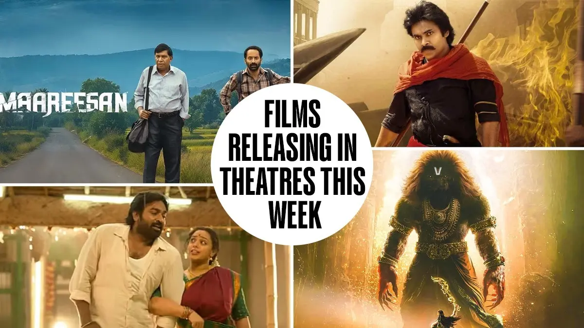 Movies Releasing In Theatres This Week: The Fantastic Four First Steps, Hari Hara Veera Mallu Part 1, Mahavatar Narsimha, Thalaivan Thalaivi, And More To Watch Films Releasing In Theatres This Week.