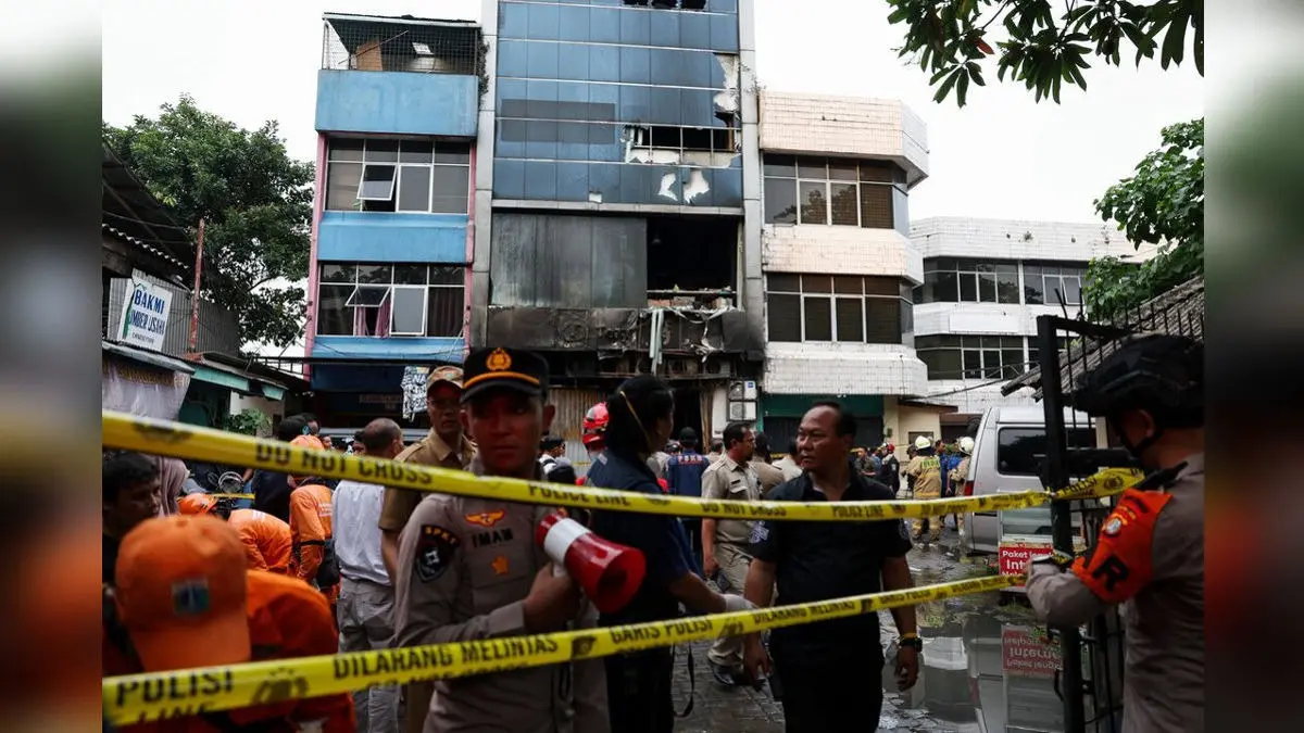 20 Dead As Fire Breaks Out At Seven-Storey Building In Indonesia's Jakarta
