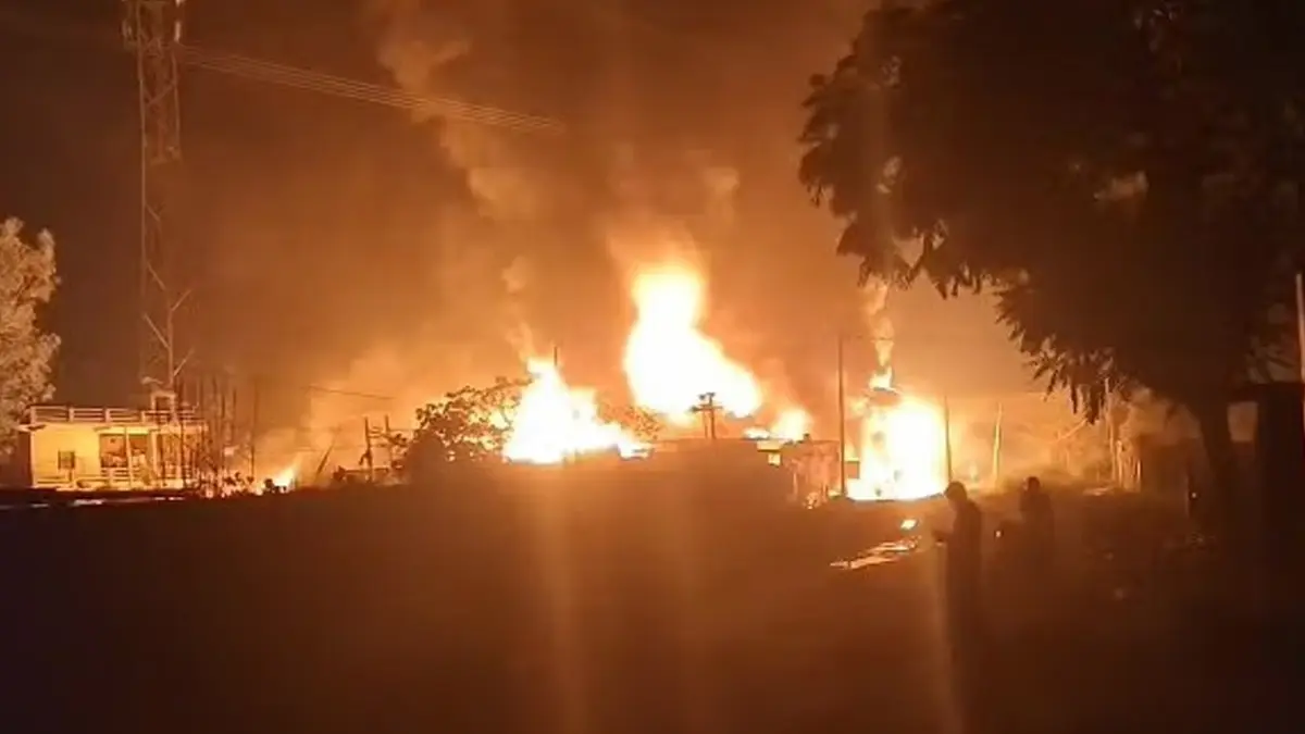 fire breaks out in chemical factory Haridwar