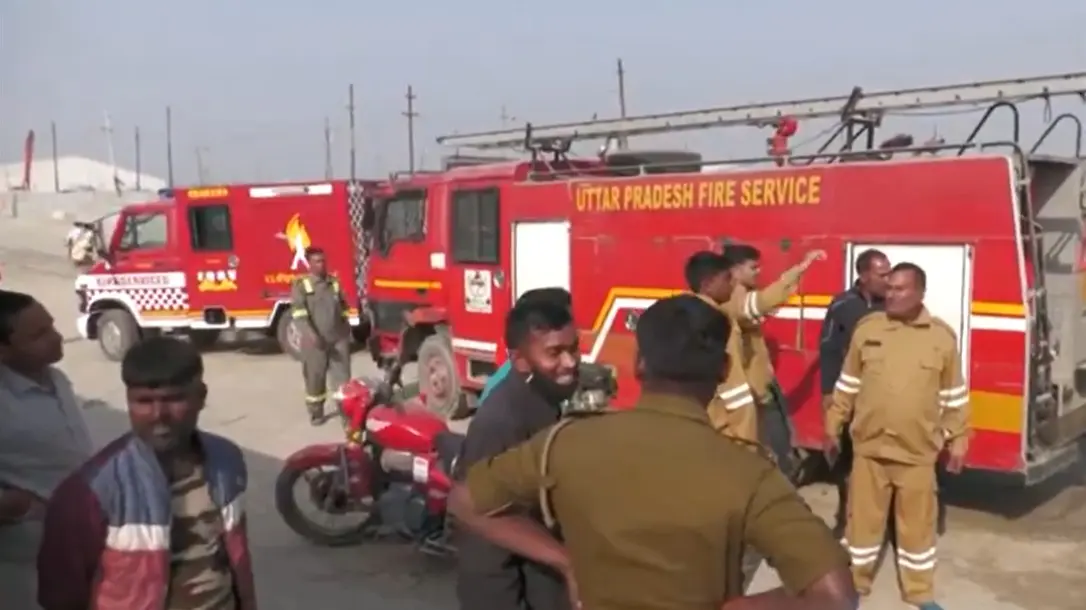 BREAKING: Fires Break Out at Two Mahakumbh Camps in Prayagraj Fire Breaks Out in Empty Camp at Maha Kumbh Mela Area in Prayagraj