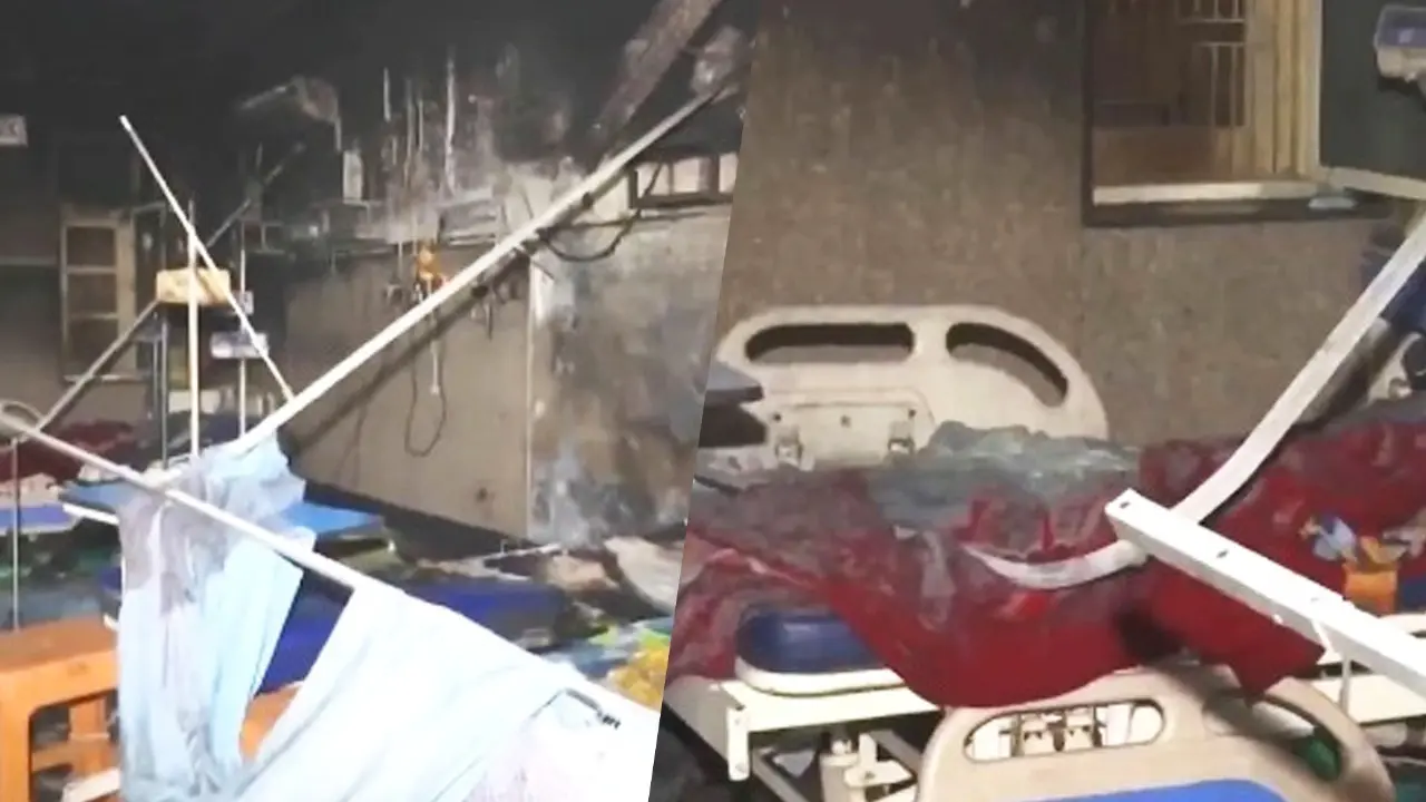 Fire in Kamla Raja Hospital