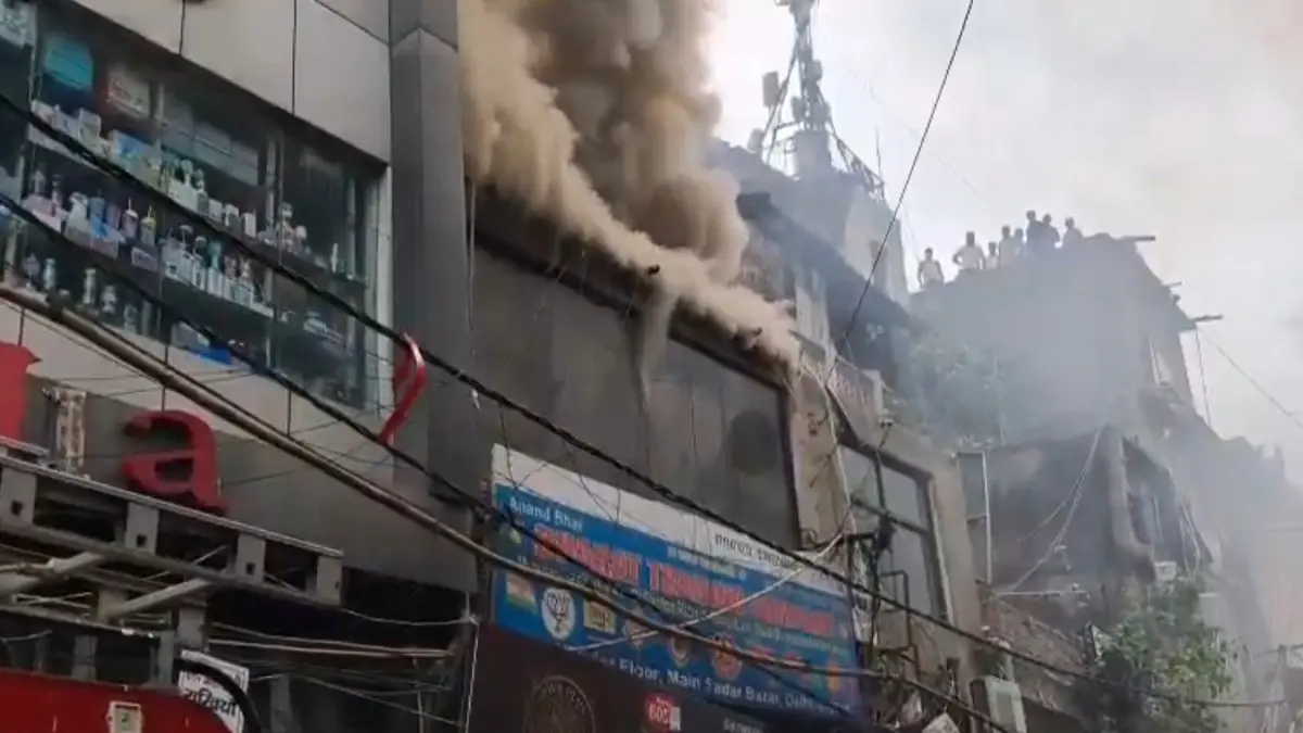 Fire tenders rushed to the shop to douse the flames.