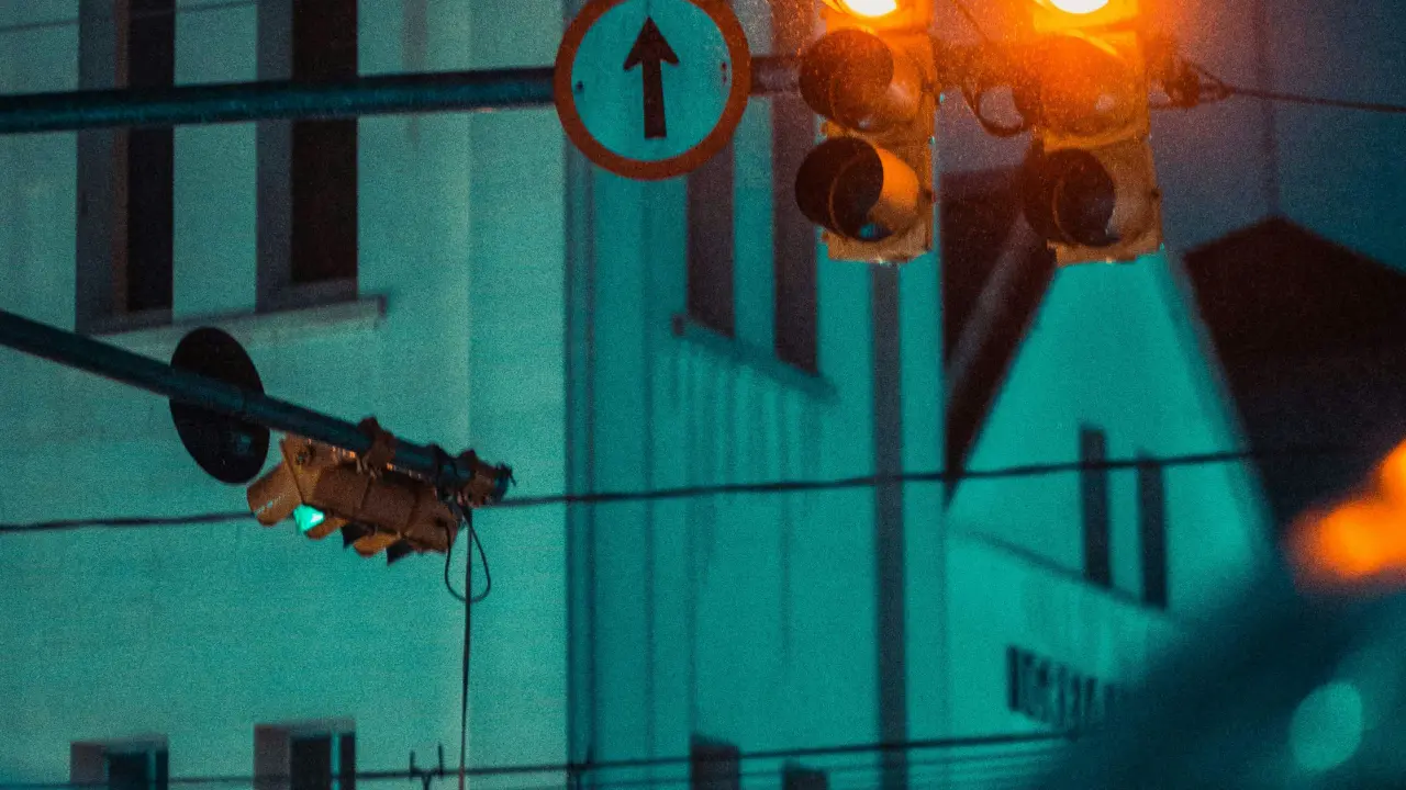 first electric traffic signal