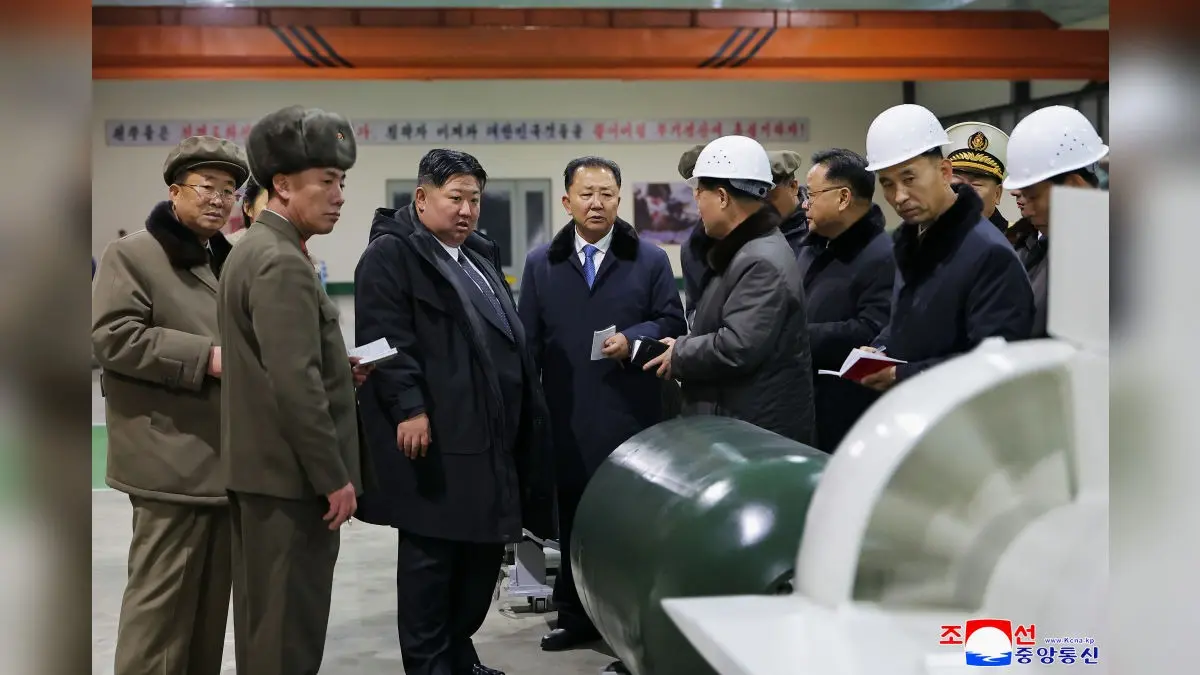 First Look Of North Korea's 8,700-Ton Nuclear-Powered Submarine