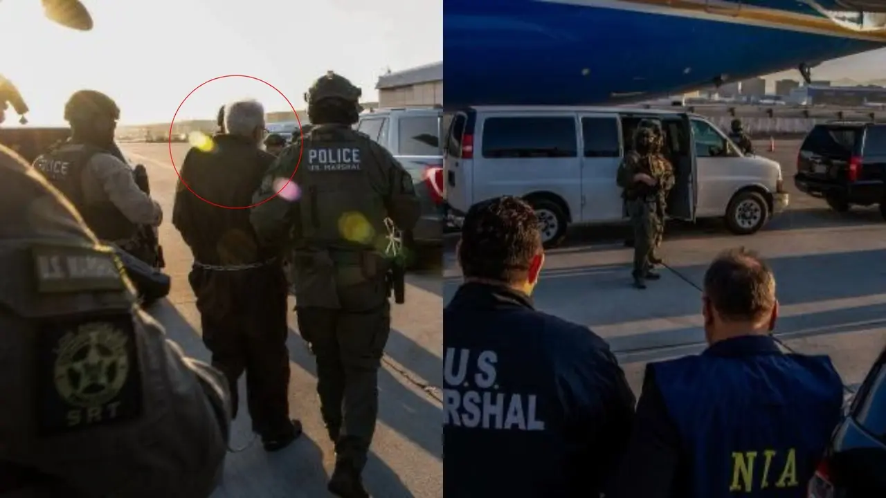 First Visuals of US Marshals Handing Tahawwur Rana to Indian Authorities