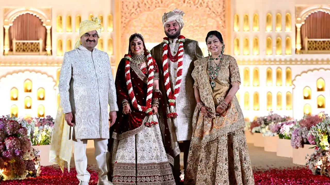 First Picture From Jeet Adani-Diva Jaimin Shah's Intimate Wedding is Here First wedding pic of Jeet Adani-Diva Shah