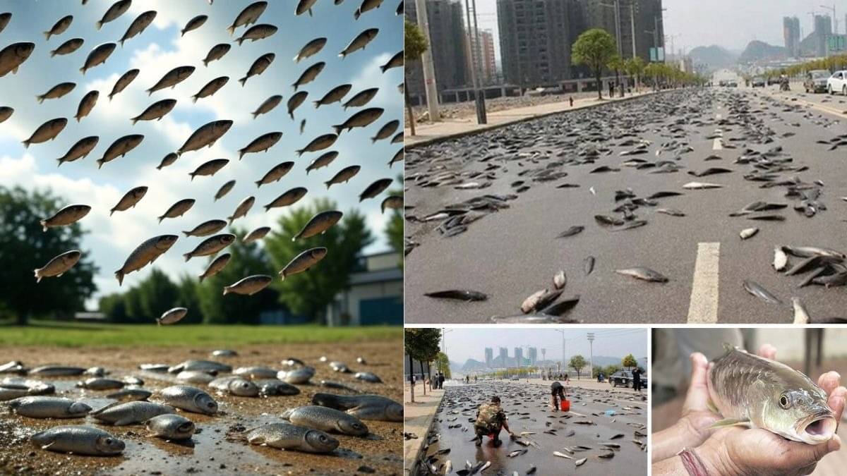 fishes rain