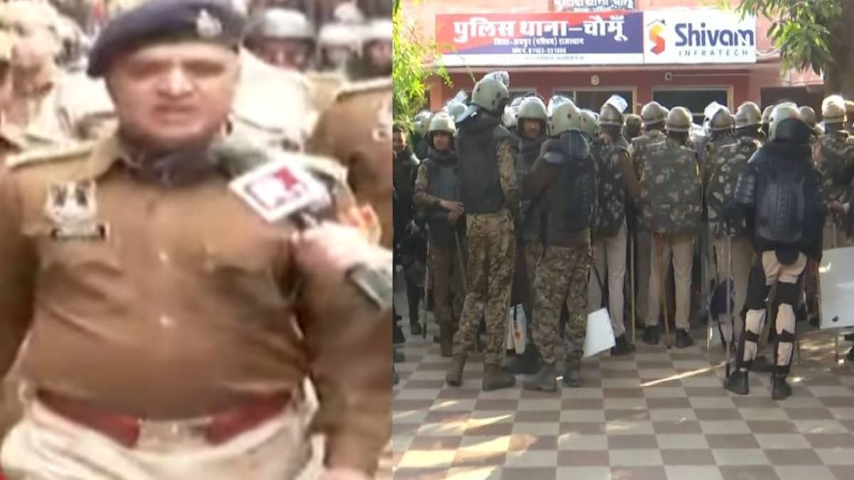 After Stone Pelting, Flag March In Chomu As Tensions Simmer Over 'Mosque Encroachment'; Situation Under Control 