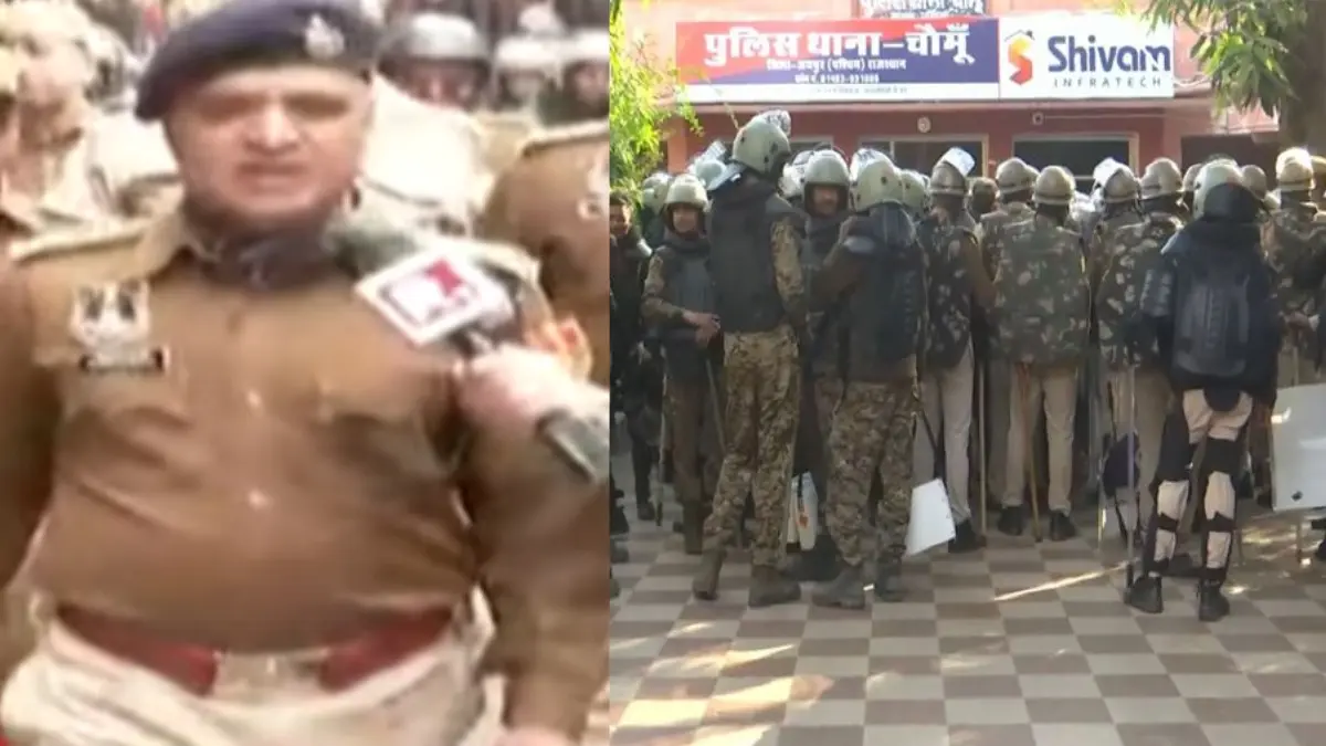 After Stone Pelting, Flag March In Chomu As Tensions Simmer Over 'Mosque Encroachment'; Situation Under Control