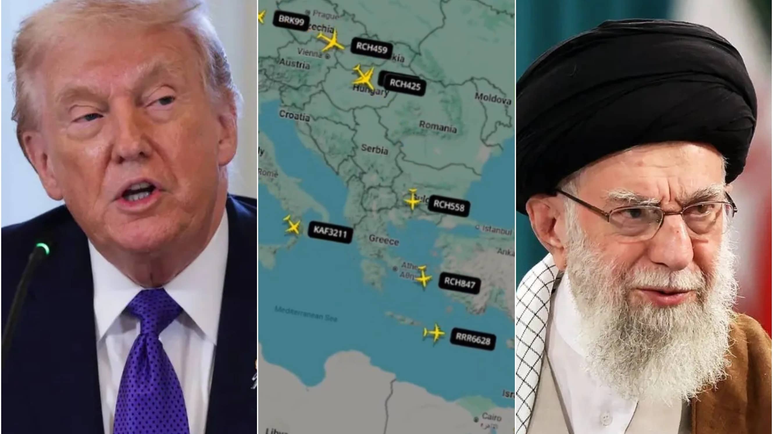 Flight Radar Shows US Air Force Refuellers Orbit Middle East | Will Trump Attack Iran?