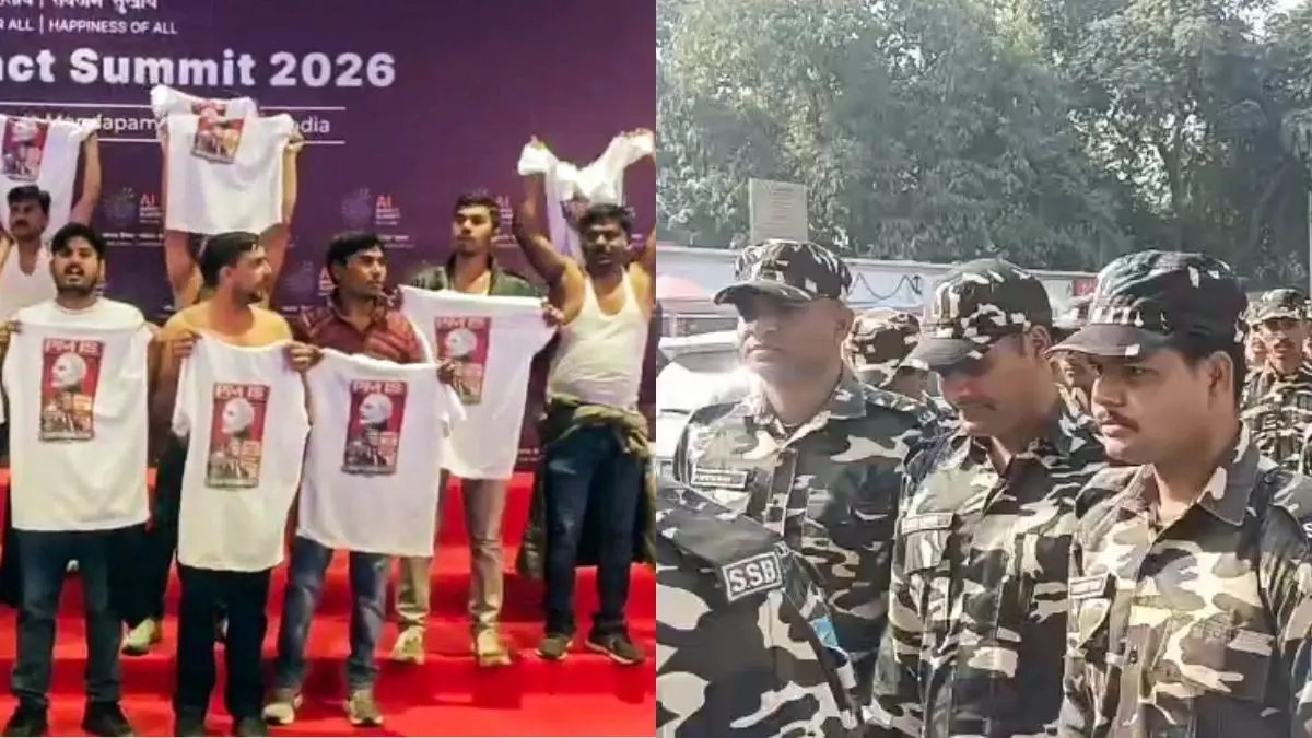 Four Arrested Indian Youth Congress Workers to be Produced Before Patiala House Court Over 'Shirtless' Stunt Four Arrested Indian Youth Congress Workers to be Produced Before Patiala House Court Over 'Shirtless' Stunt