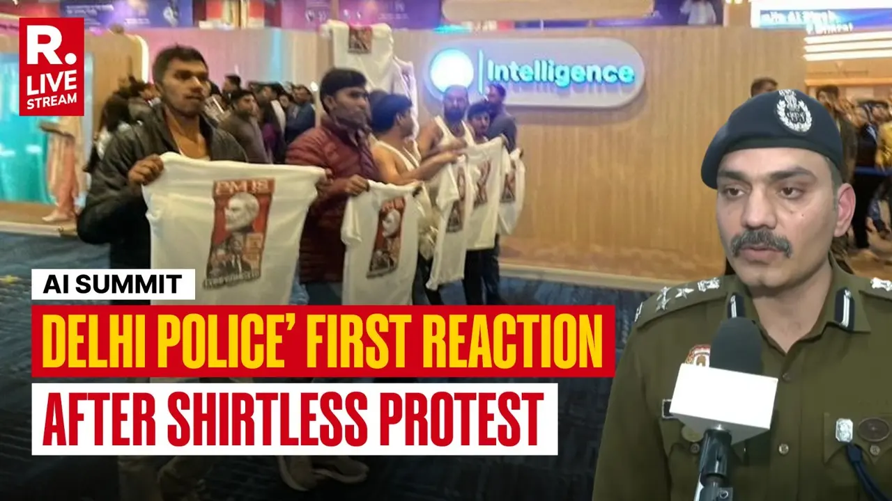 Four Indian Youth Congress Workers Identified After ‘Completely Planned’ Shirtless Protest at Bharat Mandapam Four Indian Youth Congress Workers Identified After ‘Completely Planned’ Shirtless Protest at Bharat Mandapam