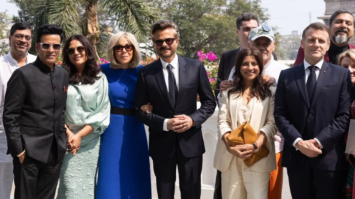 French President Emmanuel Macron Calls Anil Kapoor, Manoj Bajpayee, Zoya Akhtar, Ricky Kej 'Legends of Indian Cinema' French President Emmanuel Macron Meets 'Legends of Indian Cinema'