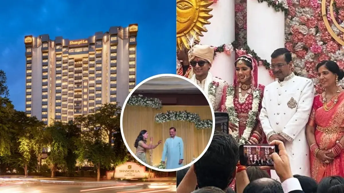 From ‘Simple Living’ to Shangri-La: Arvind Kejriwal’s Daughter’s Engagement at Delhi’s Luxury Icon- a Look Inside the 5 Star From ‘Simple Living’ to Shangri-La: Arvind Kejriwal’s Daughter’s Engagement at Delhi’s Luxury Icon- a Look Inside the 5 Star Hotel