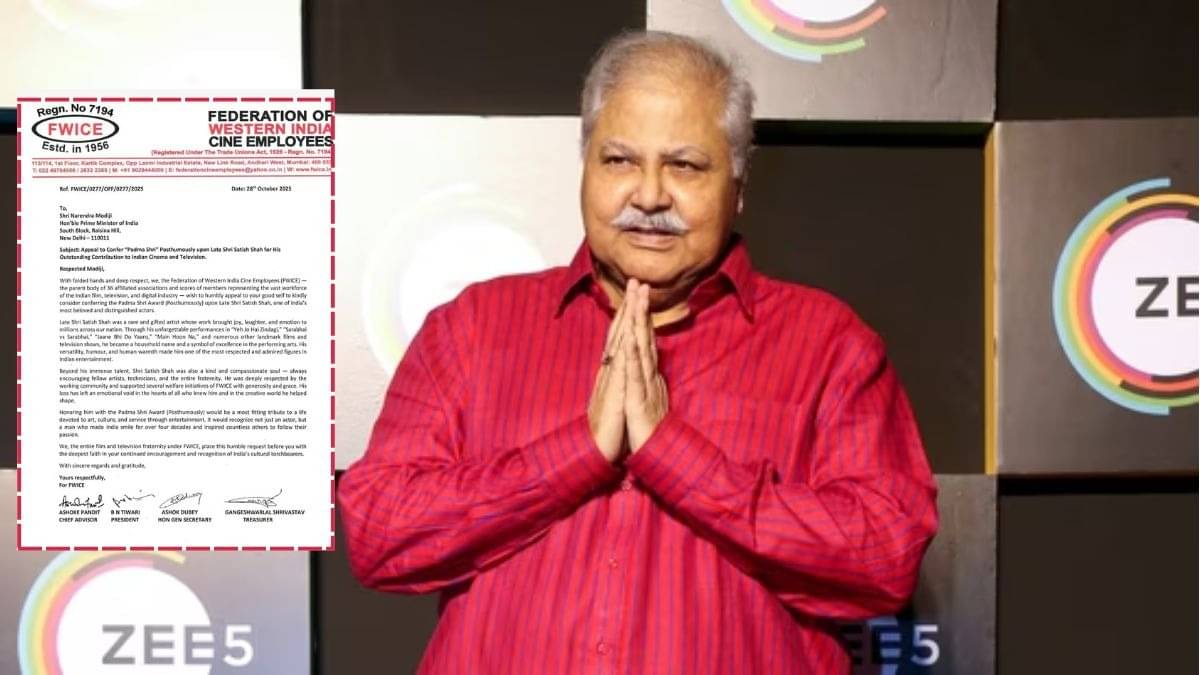 FWICE requests Padma Shri for Satish Shah