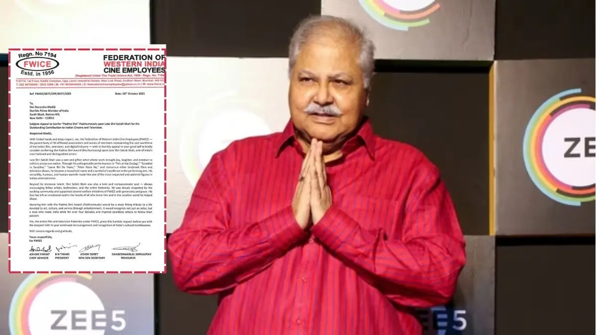 FWICE requests Padma Shri for Satish Shah