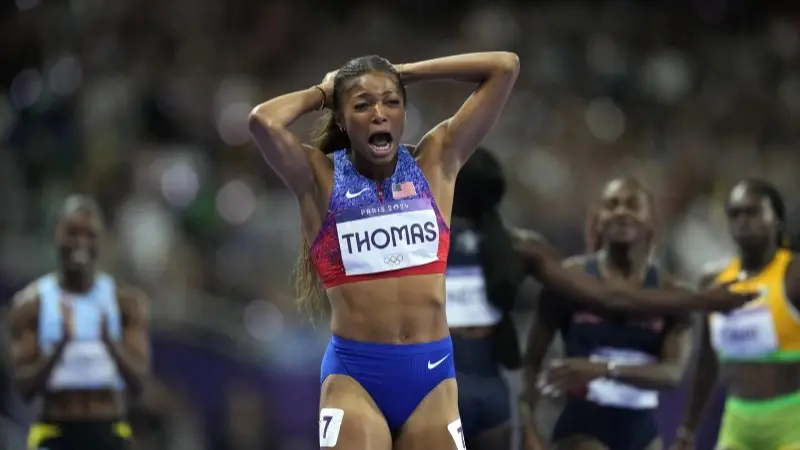 Harvard-grad Gabby Thomas sprints to 200-meter gold medal for the United States Gabby THOAMS