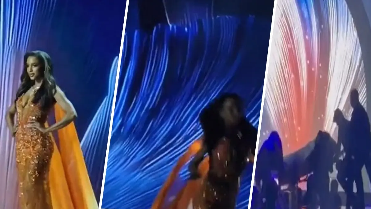 Gabrielle Henry suffered a nasty fall at the Miss Universe 2025 pageant in Thailand