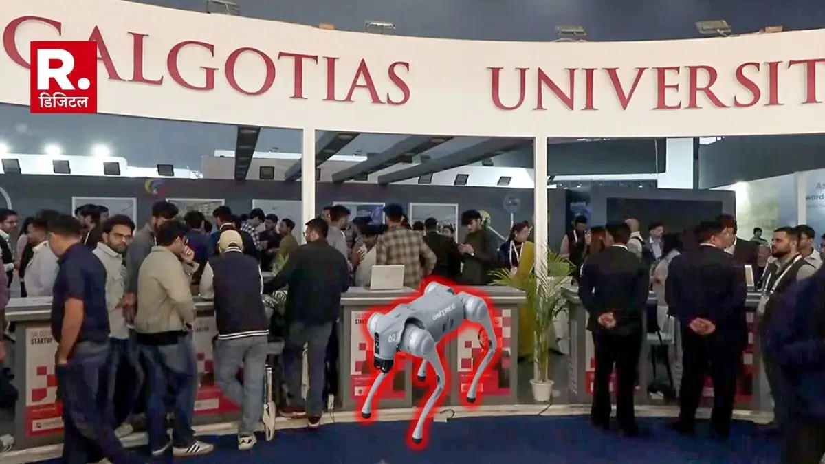 AI समिट में फजीहत कराने के बाद Galgotias University ने मांगी सार्वजनिक माफी, पवेलियन में मौजूद प्रतिनिधि पर फोड़ा ठीकरा Galgotias University apologizes for fake robots and drones at AI Summit