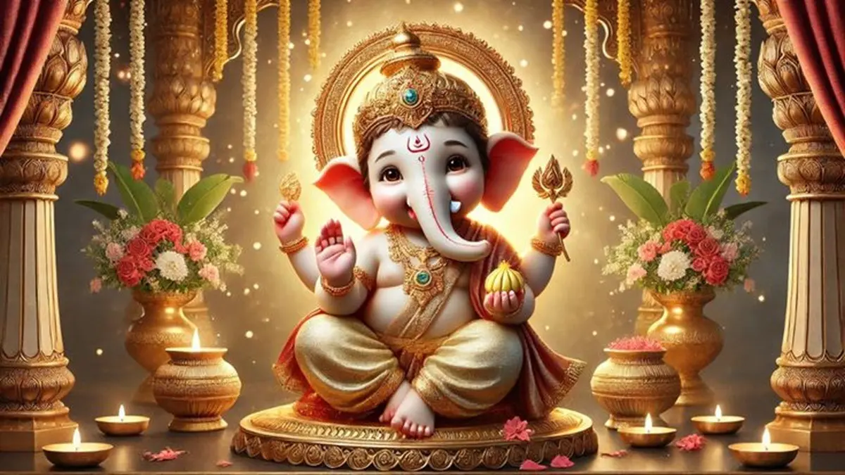 Lord Ganesha's Attire: Symbolism and Style for the First Three Days of Ganesh Chaturthi 2025 Ganesh Chaturthi 2025
