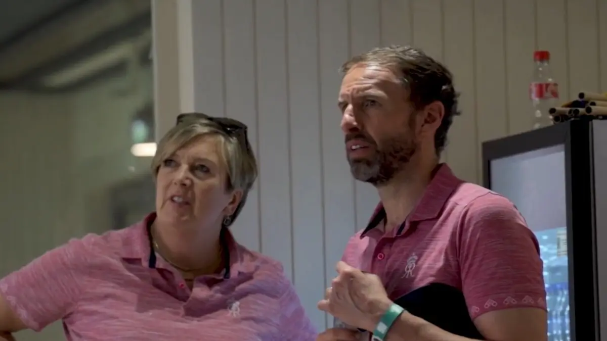 Gareth Southgate during an IPL game