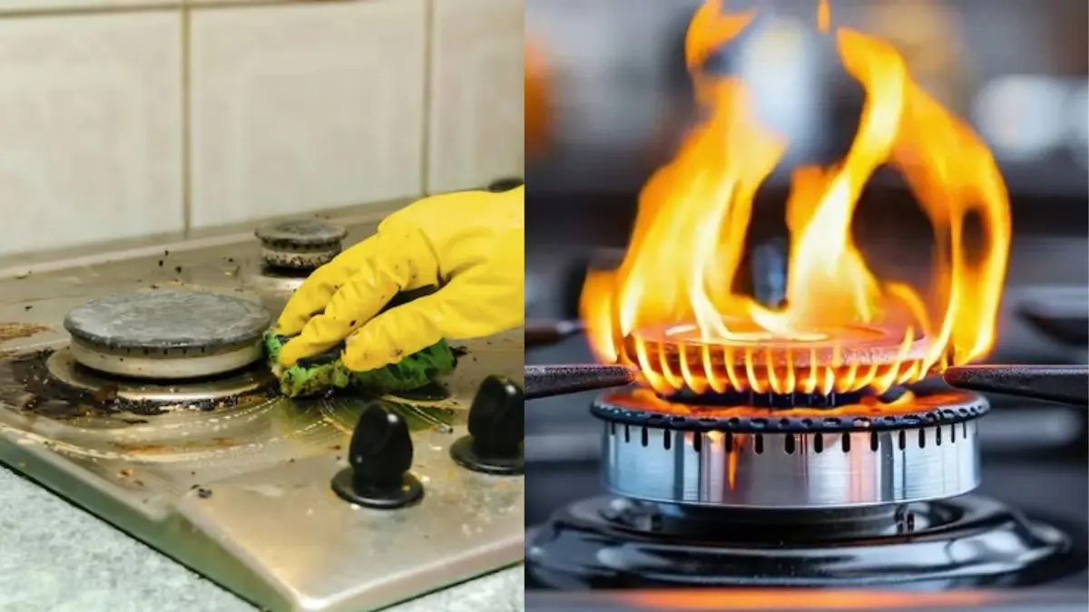 Gas Burner Cleaning Hacks: क्या आपका गैस बर्नर भी धीमी आंच देता है? इस आसान ट्रिक से बढ़ाएं गैस का प्रेशर और बचाएं पैसे Gas Burner Cleaning Hacks