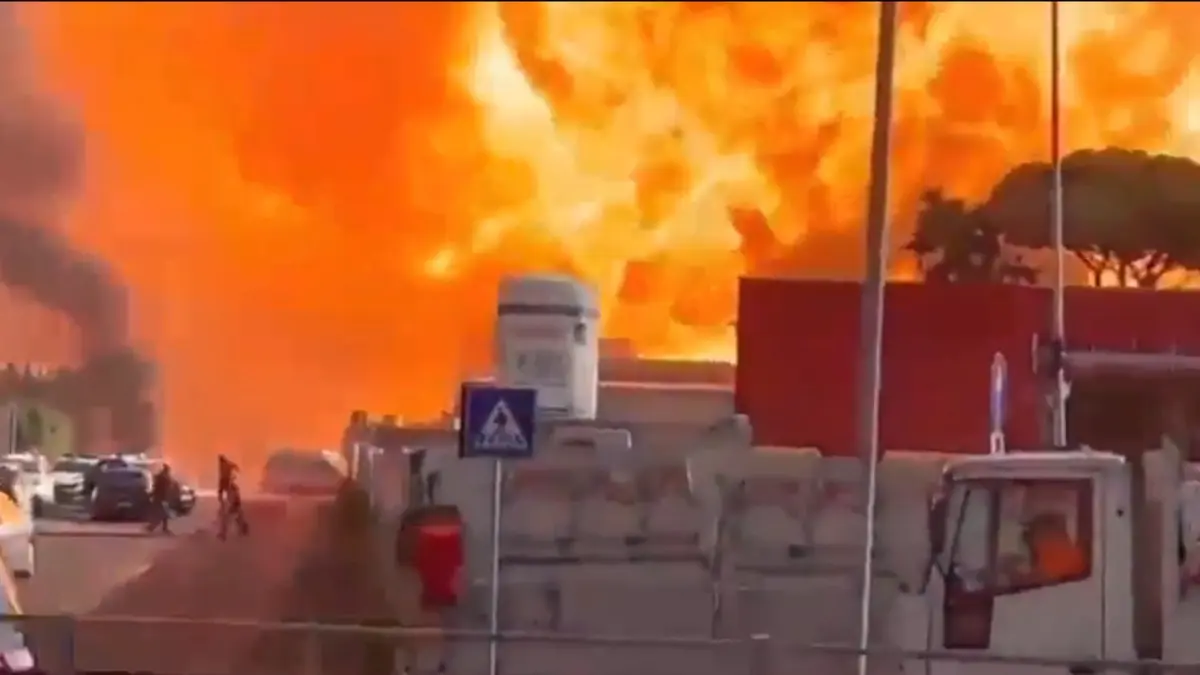 Gas Station Explosion in Rome Injures At Least 20, Including Police and ...
