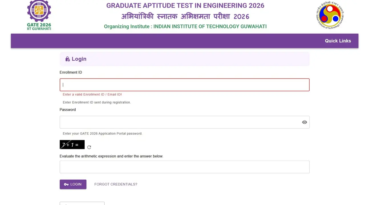 GATE 2026 Registration
