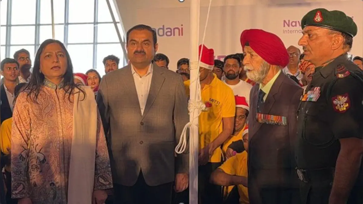 Gautam Adani Leads People-Centric Parade at Navi Mumbai International Airport Launch