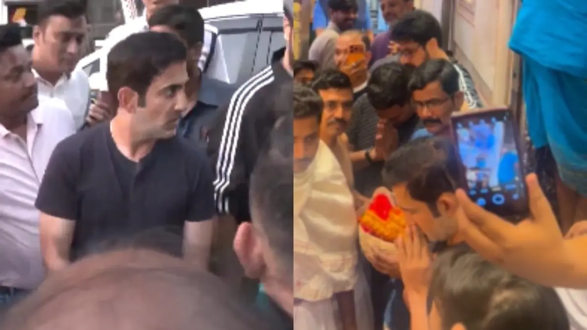 WATCH | Gautam Gambhir Visits Kalighat Temple in Kolkata Ahead of India-South Africa 1st Test Gautam Gambhir