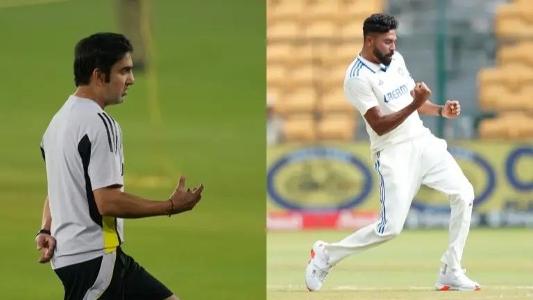 Gautam Gambhir and Mohammed Siraj