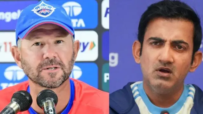 Gautam Gambhir and Ricky Ponting