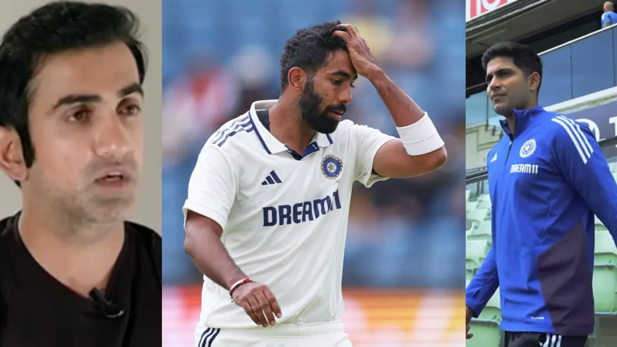 Gautam Gambhir, Jasprit Bumrah and Shubman Gill