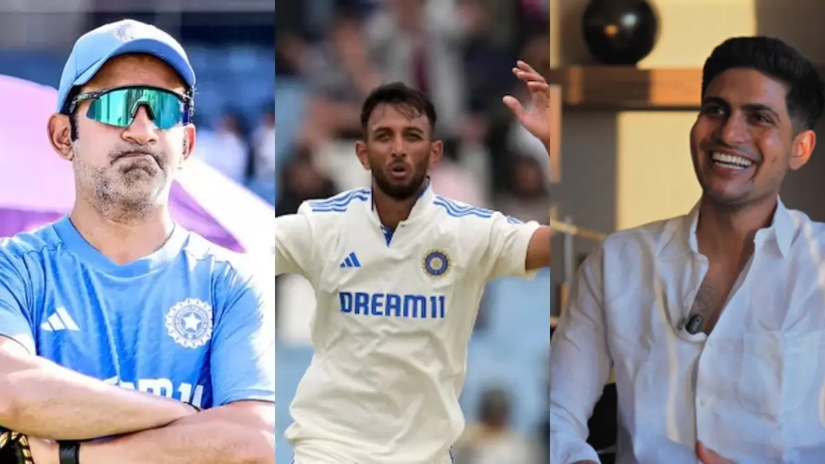 Shubman Gill, Gautam Gambhir Face Backlash For Picking Prasidh Krishna in India's Playing XI For 2nd Test Gautam Gambhir (L), Prasidh Krishna (C), Shubman Gill (R)