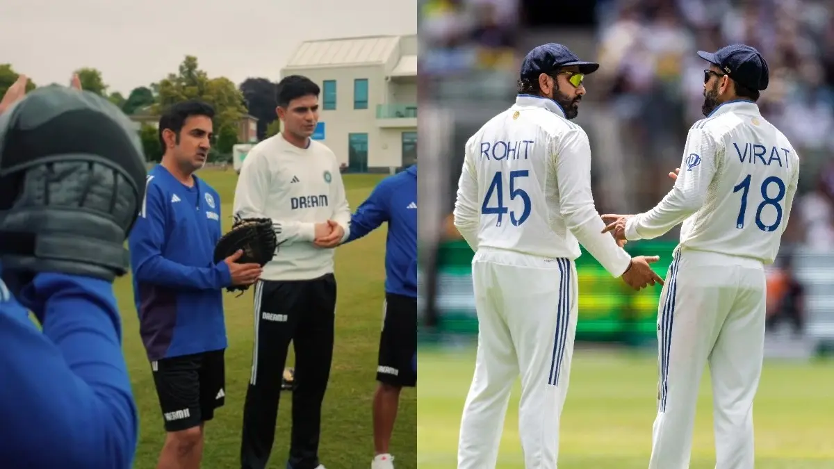 Gautam Gambhir (L), Rohit Sharma, Virat Kohli (R)