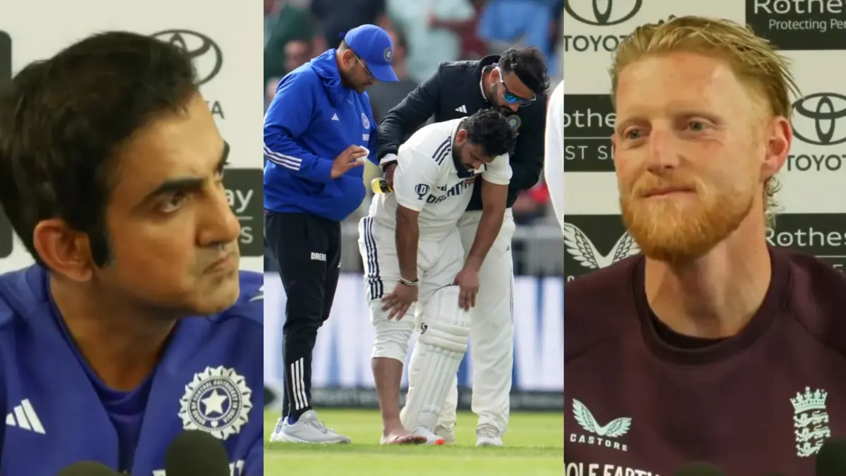 'Absolutely Ridiculous': Gautam Gambhir And Ben Stokes At Loggerheads Over Injury Replacements Rule in Test Cricket Gautam Gambhir, Rishabh Pant and Ben Stokes