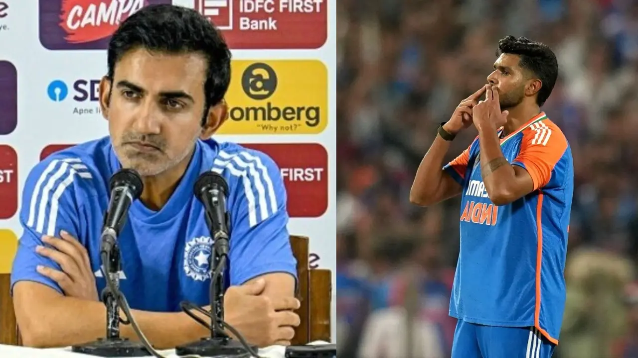 Gautam Gambhir support harshit rana selection gets angry in press conference after ind vs wi test series