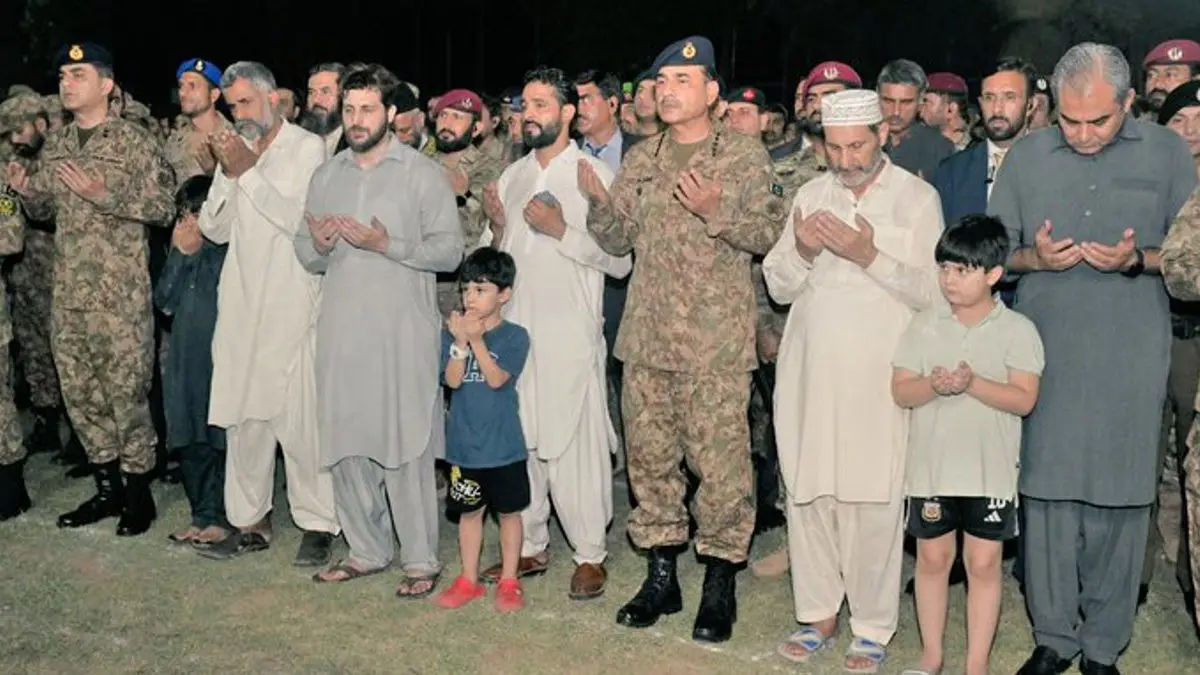 Gen Asim Munir was present at the funeral in Chaklala, Rawalpindi.