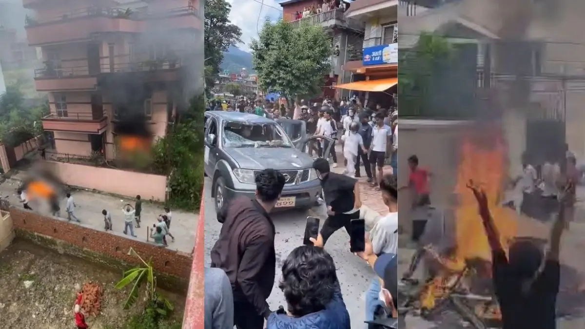 Nepal Unrest Escalates: Gen Z Protesters Barge Into Parliament, Vandalise Govt Properties, Set Residences of Ministers on Fire | WATCH Gen Z Protesters Vandalise Parliament, Set Ministers' Homes Ablaze