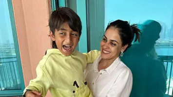 Genelia Deshmukh with son Rahyl
