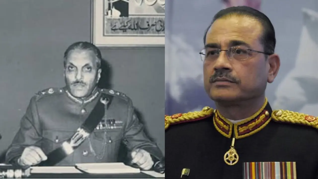 General Zia-ul-Haq and Asim Munir