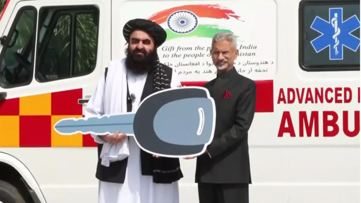 'Gesture of Goodwill': EAM Jaishankar Hands 5 Ambulances to Afghanistan FM
