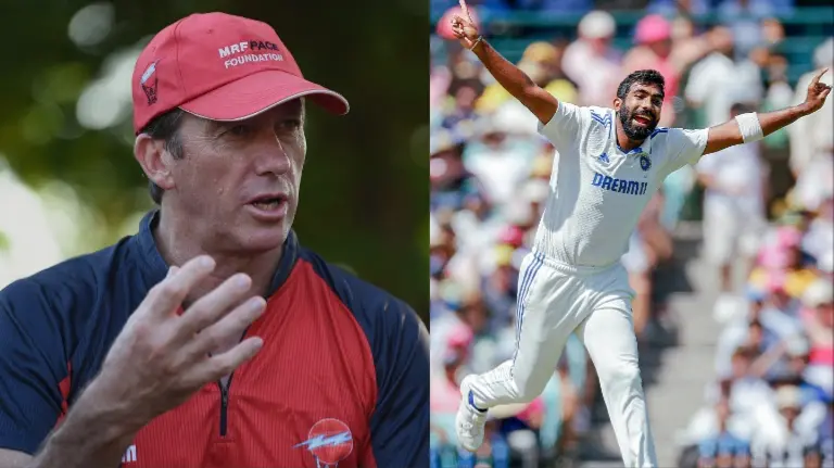 Glenn McGrath and Jasprit Bumrah