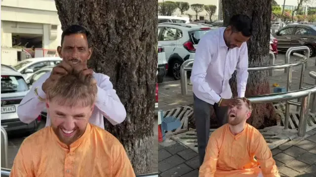 Influencer Kristen Hanby’s Desi Head Massage in Mumbai Streets Amuses Internet Global influencer Kristen Hanby