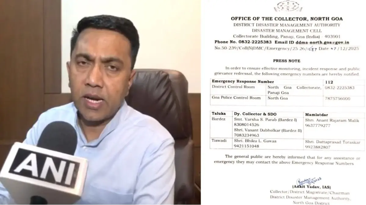 Goa Government Issues Emergency Helplines After Arpora Night Club Fire