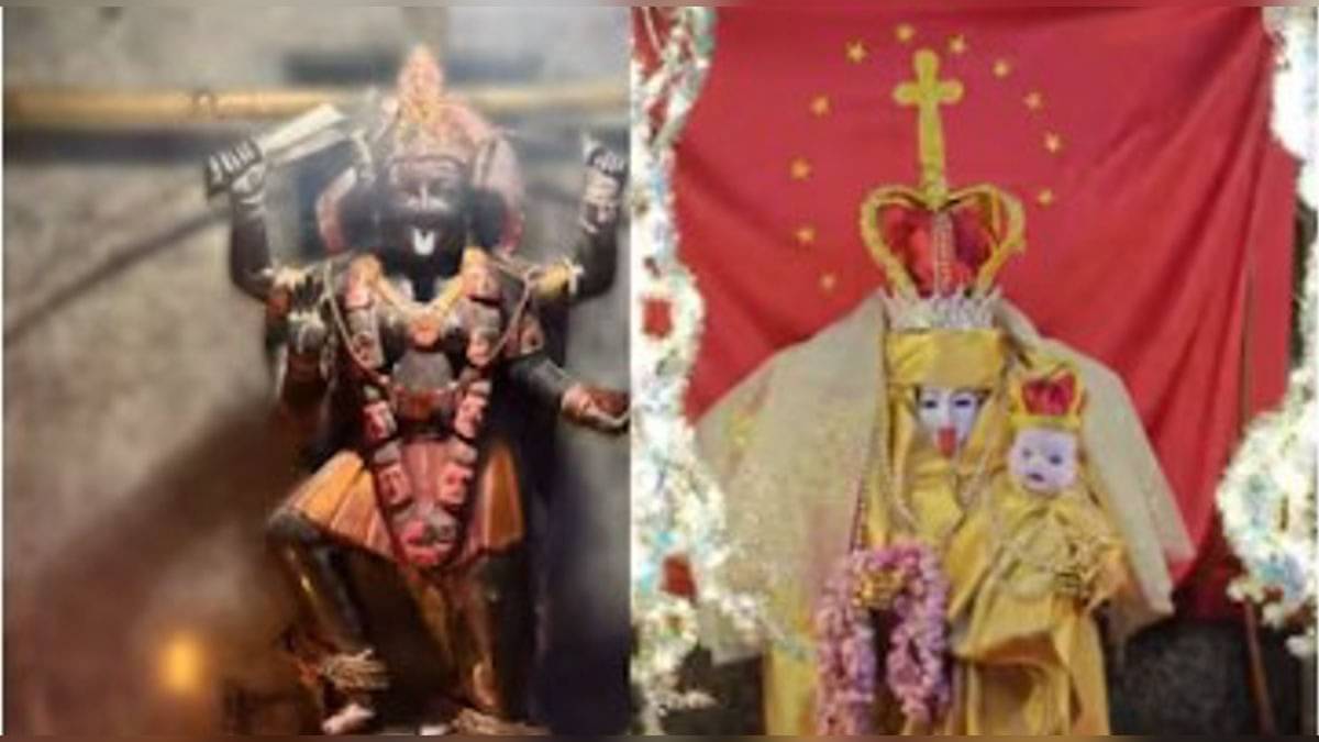 'Goddess Instructed Me': Mumbai Priest Dresses Up Kaali Mata as 'Mother Mary', Video Sparks Outrage
